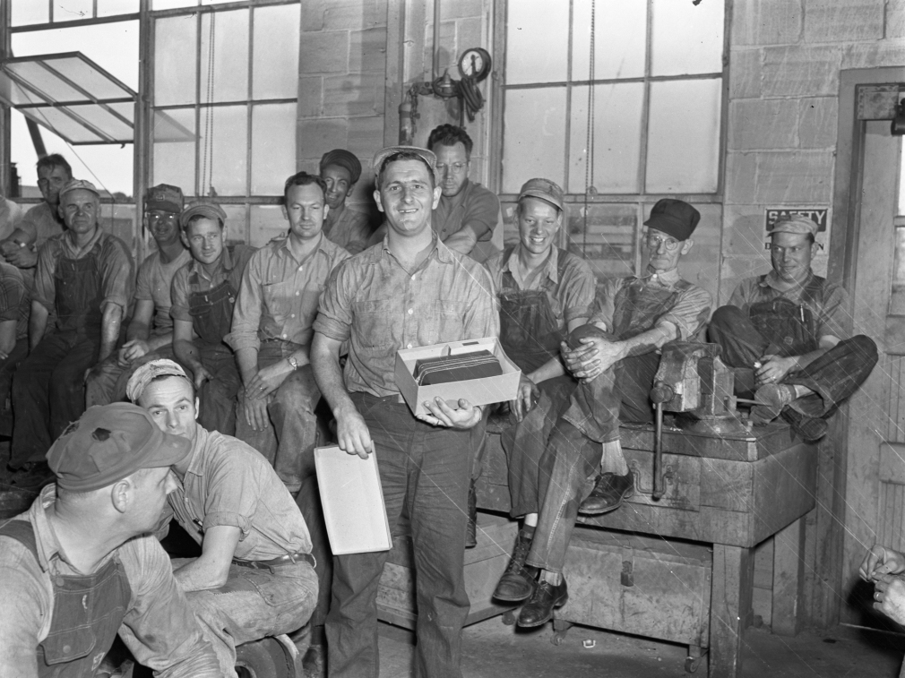 C1:127    "James Brooks, First Man to Enter Service Post Korea" Sept 20, 1950 (LVA umwa_0160a)