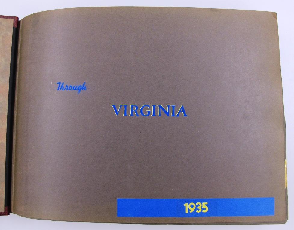 C1:097 Through Virginia, 1935: A Scrapbook of a Trip Through Virginia, Washington DC and Pennsylvania.